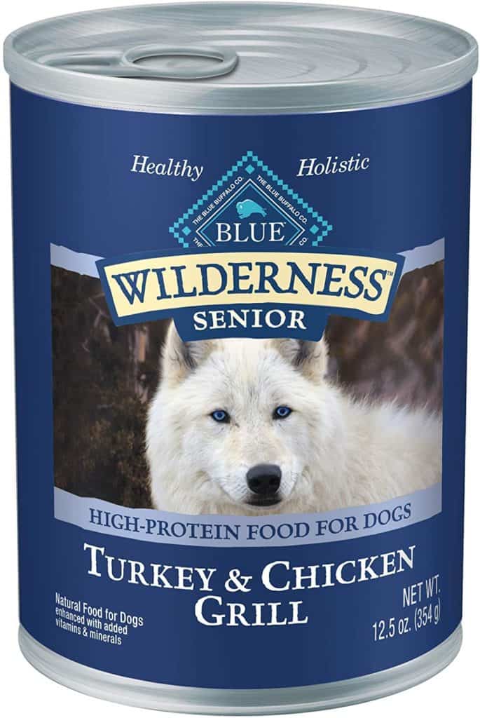 Blue Buffalo Wilderness Turkey & Chicken Grill Grain-Free Senior Canned Dog Food