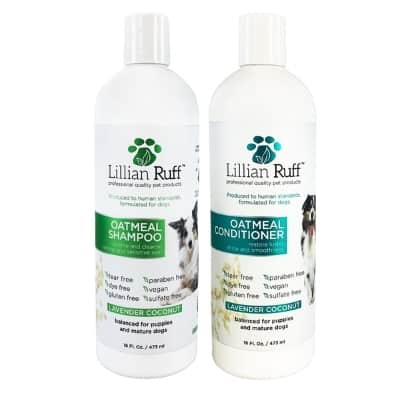 Lillian Ruff Oatmeal Dog Cat Shampoo Conditioner Set