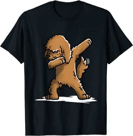 Funny Goldendoodle Dog Dab T-Shirt
