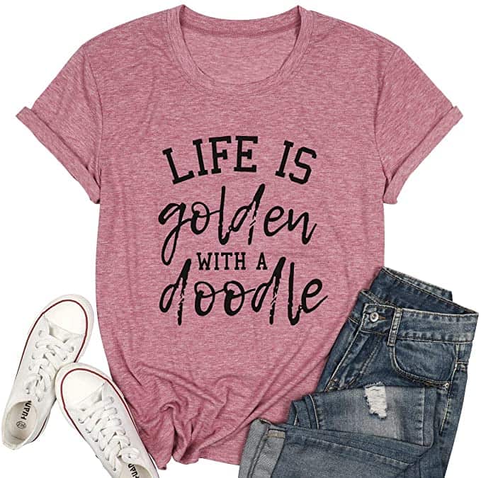 MYHALF Life is Golden with a Doodle Shirt