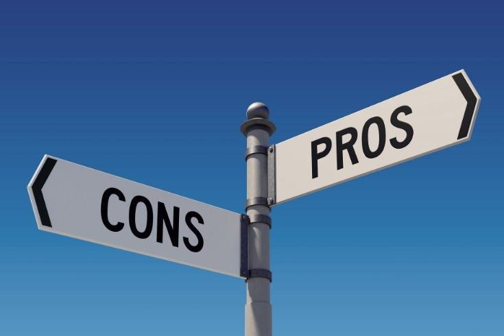 cons and pro street sign
