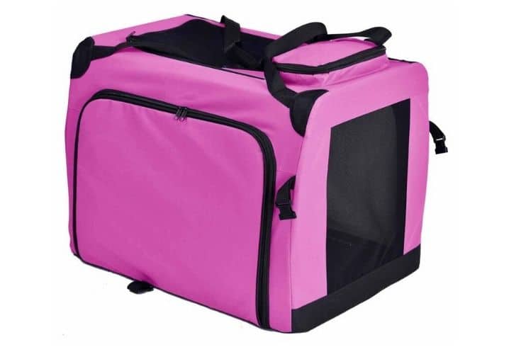 Pink Bartsch Collapsible Dual-Sided Pet Crate