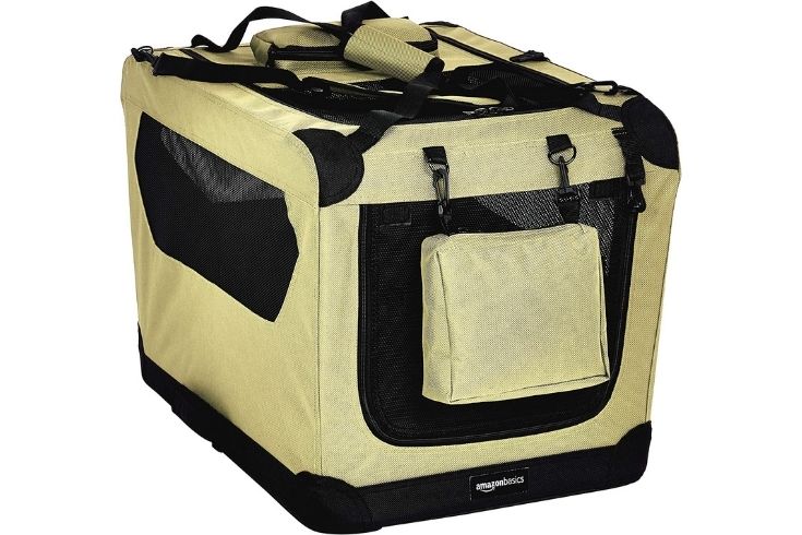 Amazon Basics Folding Portable Soft Pet Dog Crate Carrier Kennel