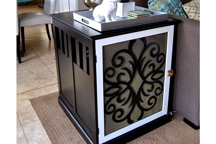 Decorative Dog Crate End Table
