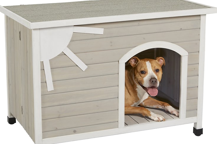 MidWest Eillo Folding Outdoor Wood Dog House