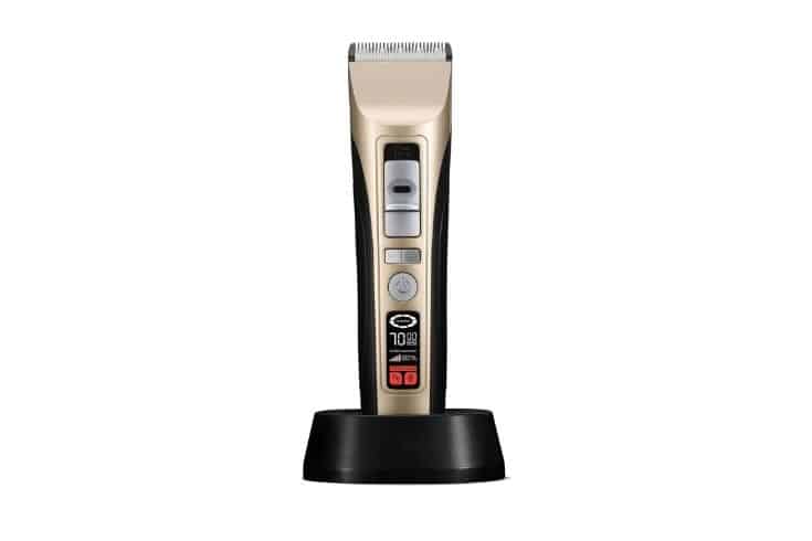 Casfuy Rechargeable Five Level Speed Regulation Seat Pet Hair Grooming Clippers Gold