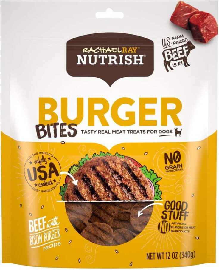 Rachael Ray Nutrish Burger Bites Dog Treats e1659098884819