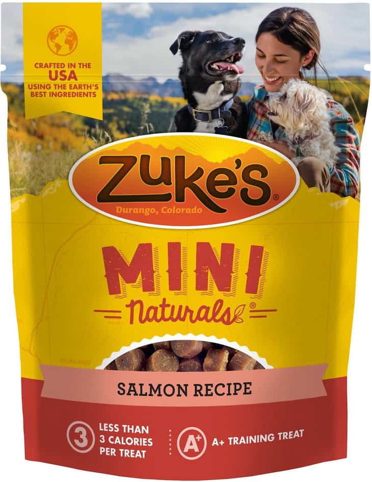 Zukes Mini Naturals Salmon Recipe Training Dog Treats