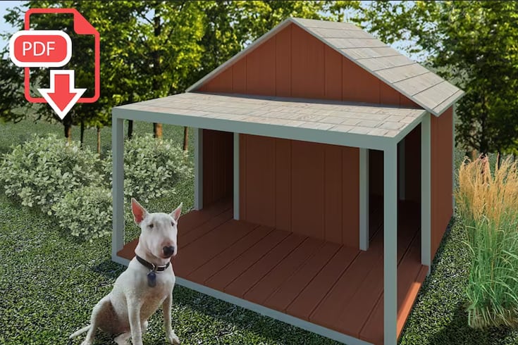 Dog House With Porch
