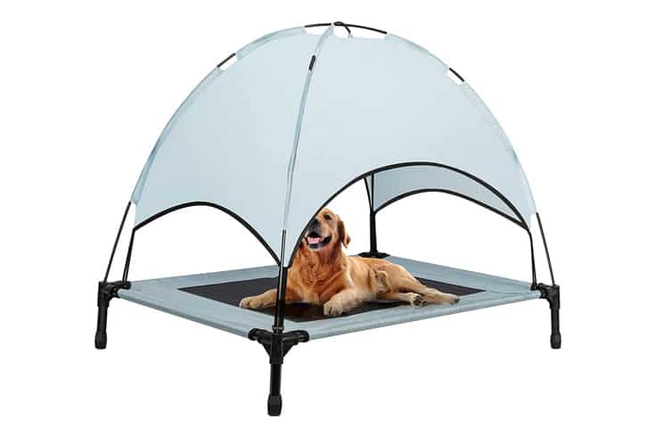 HowHom Elevated Dog Bed With Canopy