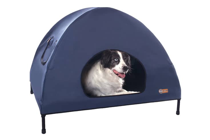 KH Pet Indoor Outdoor Covered Elevated Dog Bed