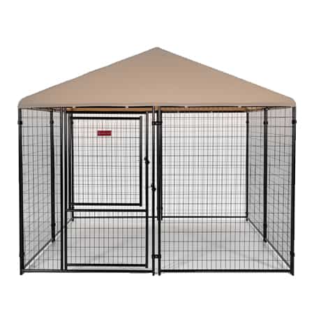 Lucky Dog Modular Box Kennel with Roof