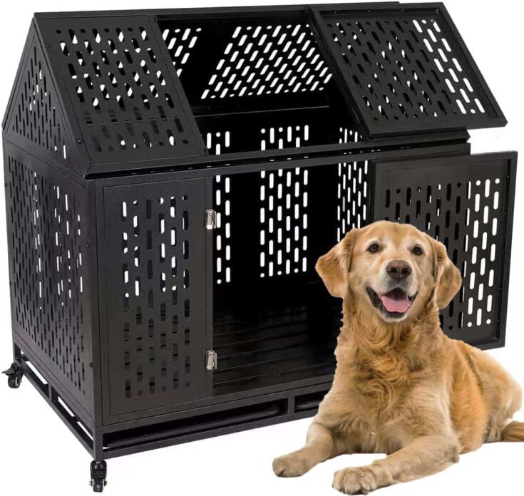 Lucky Pet Heavy Duty Indestructible Dog Crate e1660573900992