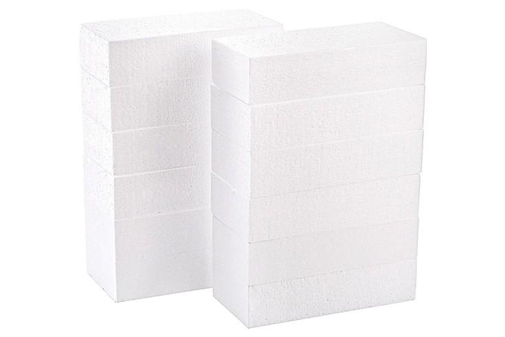 YOUEON 12 Pack Rectangle Styrofoam Blocks