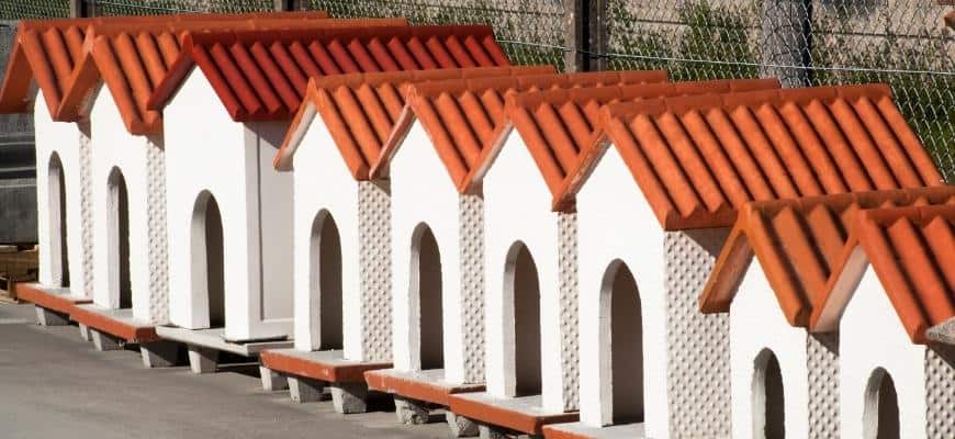 Dog Houses in a row