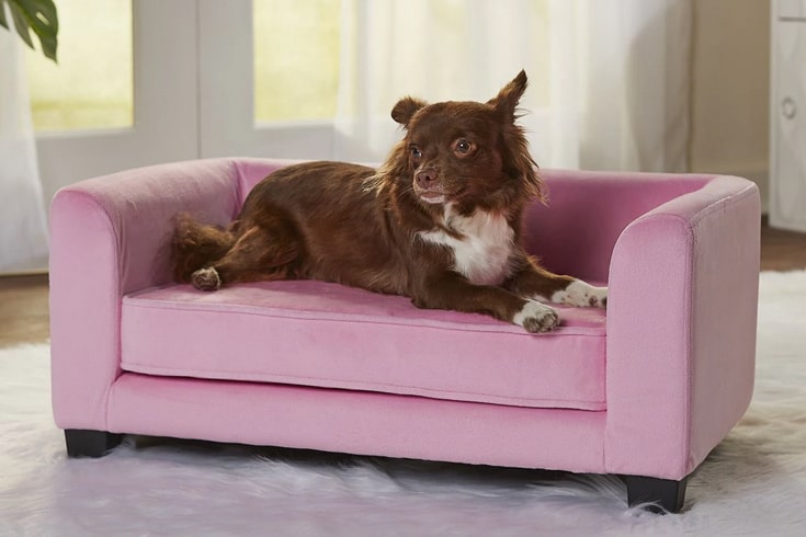 Enchanted Home Pet Surrey Cat Dog Sofa Bed Small