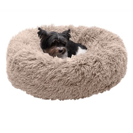 FurHaven Calming Cuddler Donut Pet Bed