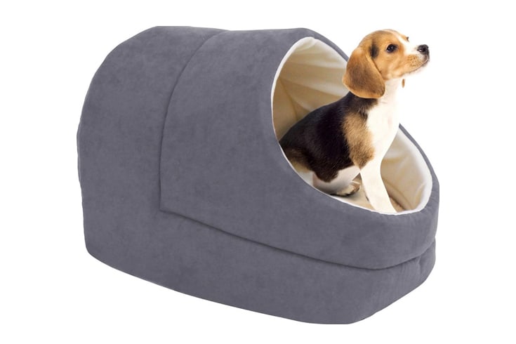 Jespet Cave Covered Cat Dog Bed