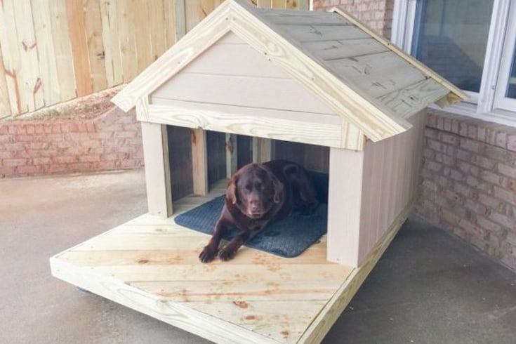 Portable Dog Kennel With Decking