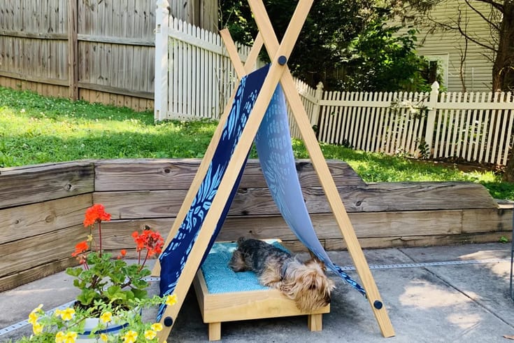 Outdoor Dog Bed and Portable Tent