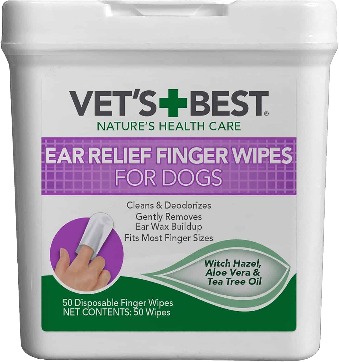 Vets Best Ear Relief Finger Wipes